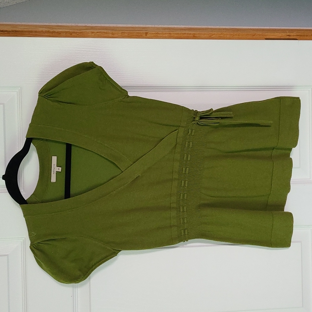Green dress top
